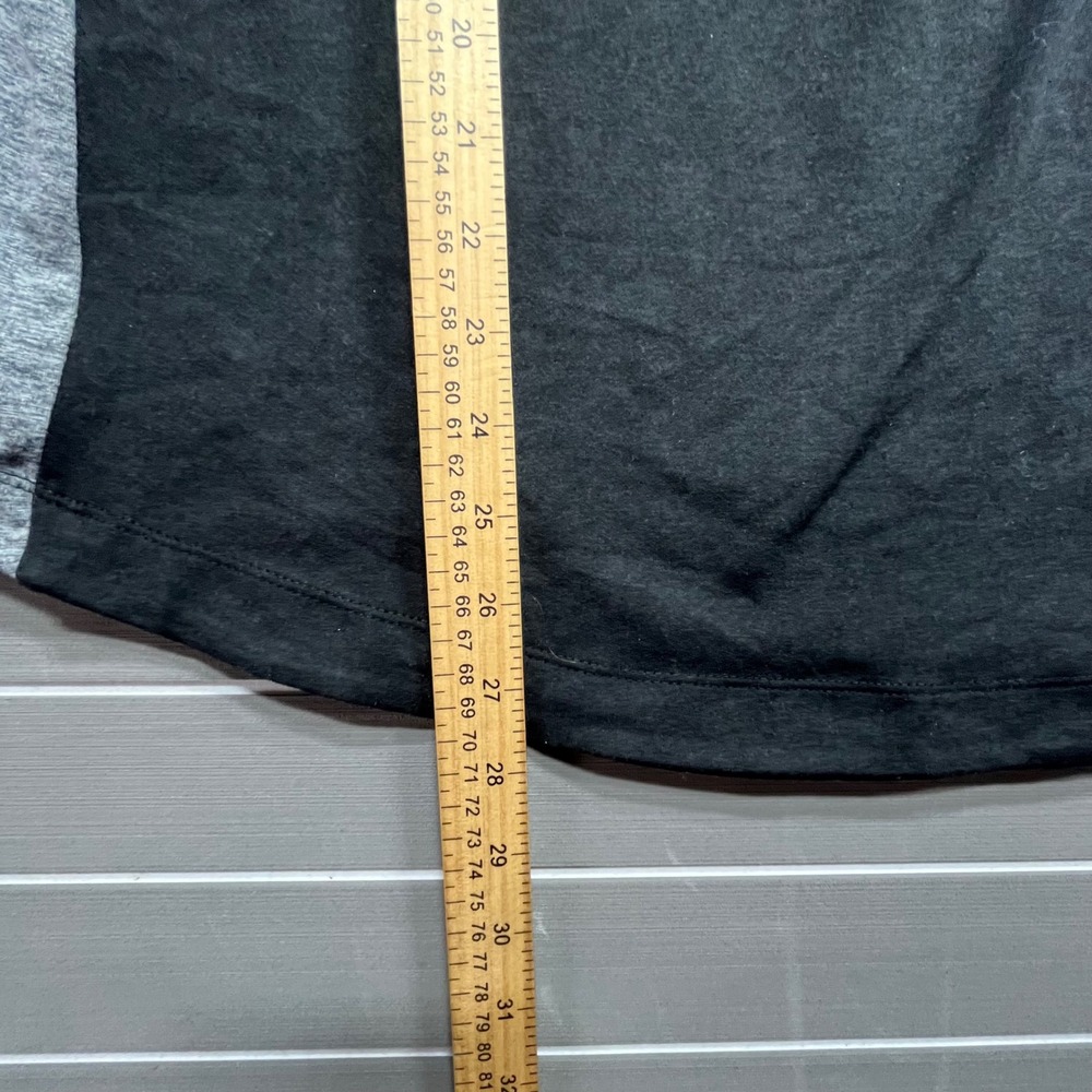 Serene Tangerine Black Heather Grey Colorblock Soft Pullover Hoodie XLarge - Picture 7 of 10